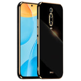 HONLEN Case for Xiaomi MI 9T / MI 9T Pro (6.39" Inches), Soft Silicone TPU Case, Electroplating Frame Design - Black